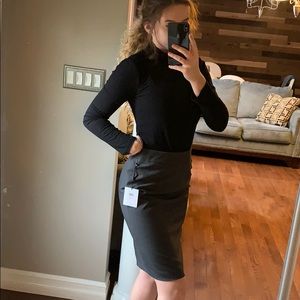 Gray Calvin Klein pencil skirt
